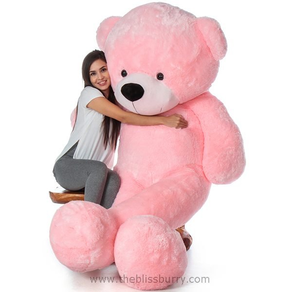 teddy bear 6 feet pink