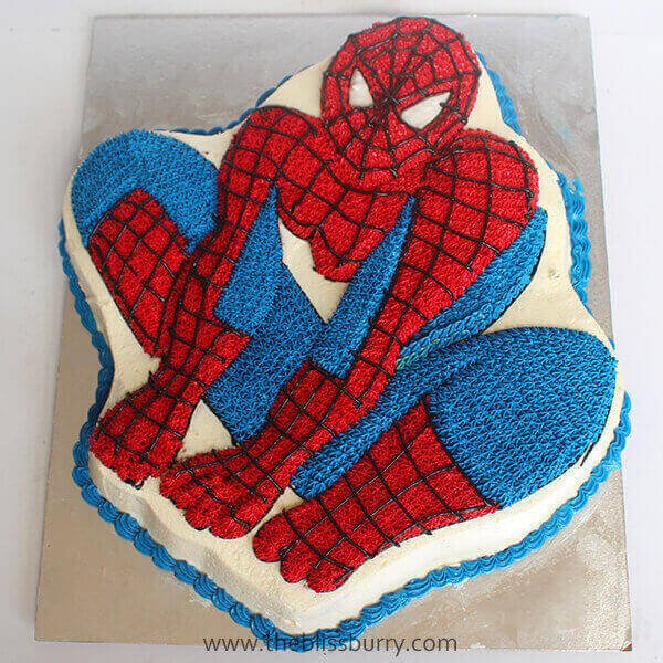 Spiderman Fondant Cake | Buy Online for Kid's Birthday
